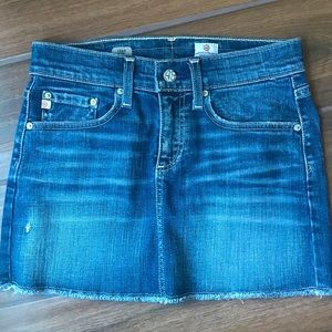 Sold NWOT AG designer denim mini skirt size small